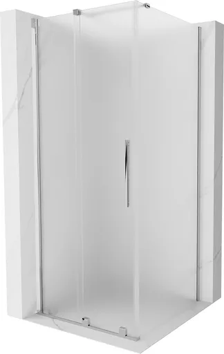 MEXEN/S Velar sprchový kout, posuvné dveře 110 x 110, dekor, chrom 871-110-110-31-01