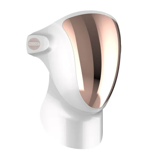 Palsar 7 Profesionální ošetřující LED maska na obličej a krk s nabíjecí stanicí (White, Gold)