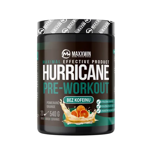 MAXXWIN HURRICANE NO CAFFEINE 540 g pomeranč