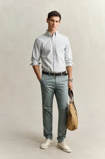 KALHOTY GANT SLIM SPORTS CHINOS CERAMIC GREY