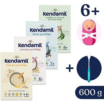 Kendamil Variace Mléčných kaší (4× 150 g) (8594200262921)