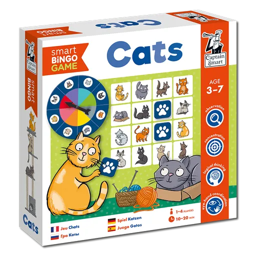 Captain Smart Chytré bingo - kočky