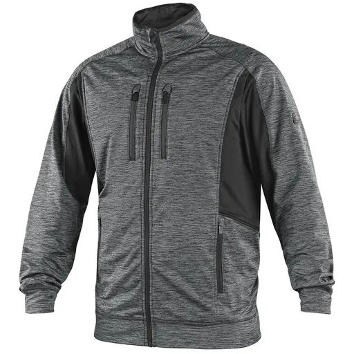 Canis (CXS) Pánská mikina CXS LEONIS - Šedá / černá | 3XL