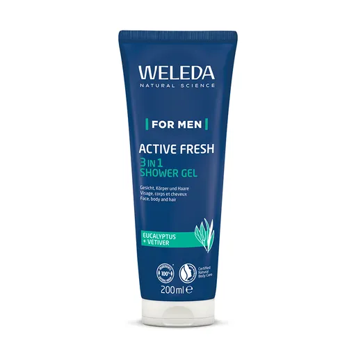 Weleda For Men Active Fresh 3v1 Sprchový gel 200 ml