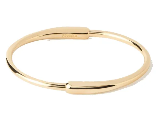 PDPAOLA Pevný pozlacený náramek Loop Essentials PU01-851 5,3 cm