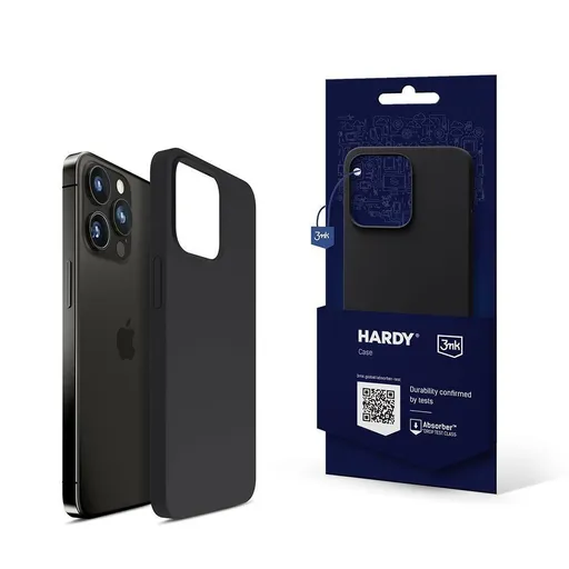 3mk ochranný kryt HARDY Silicone MagCase pro Apple iPhone 16, Graphite
