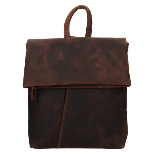 Kožený batoh HGL Town - hnědá