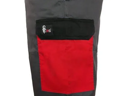 Kalhoty CXS PHOENIX CEFEUS, šedo-červená, vel.50