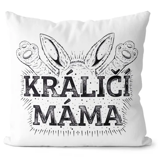 Polštář Králičí máma 2 (Velikost: 55 x 55 cm)