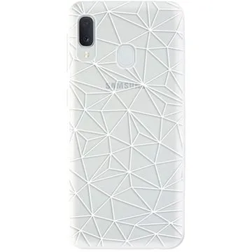 iSaprio Abstract Triangles 03 - white pro Samsung Galaxy A20e (trian03w-TPU2-A20e)