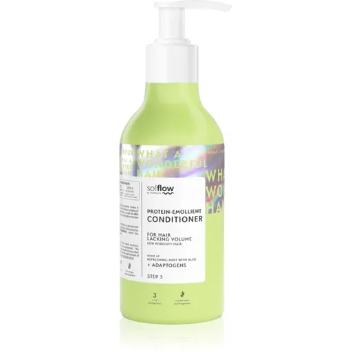 so!flow Low Porosity Hair Protein-Emollient Conditioner kondicionér pro vlasy bez objemu 400 ml