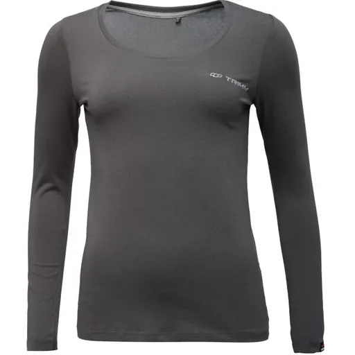 TRIMM BRAVE LADY Dámské tričko s dlouhým rukávem, tmavě šedá, velikost