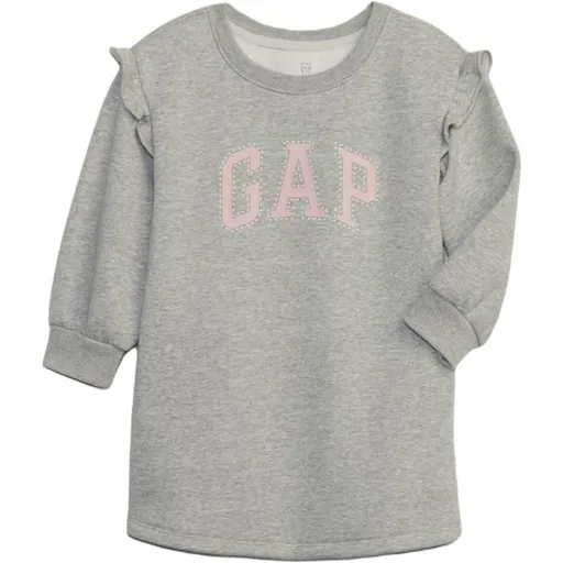 GAP BABY Dívčí šaty, šedá, velikost 5Y