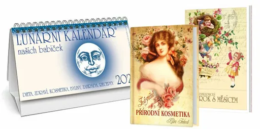 Kalendář 2026 Lunární + Zázračná přírodní kosmetika + Devatenáctý rok s Měsícem - Klára Trnková