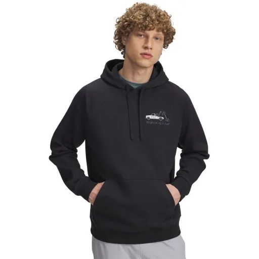 Under Armour RIVAL FLEECE HBR LOGO Pánská mikina, černá, velikost S