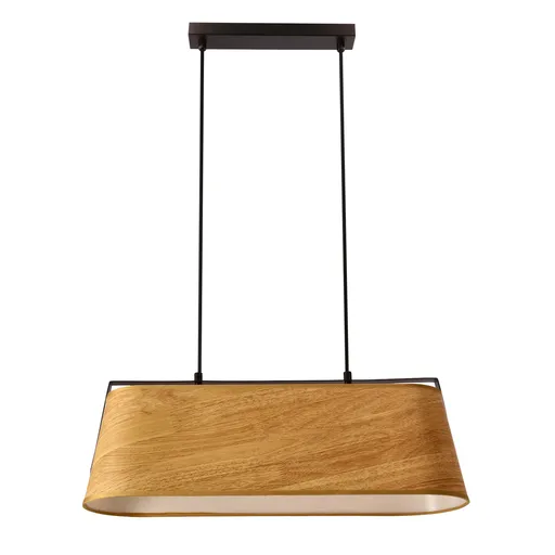 Stropní lampa Milbury černá 2x40W E27 žluté stínidlo