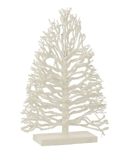 Bílý dřevěný stromek na noze Teatree Wood White - 45*15*70 cm J-Line by Jolipa