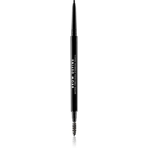 MUA Makeup Academy Brow Define precizní tužka na obočí s kartáčkem odstín Black 0.05 g