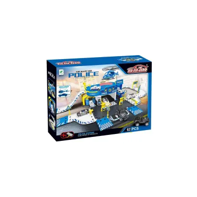 Policejní čerpací stanice – hrací set 62 ks