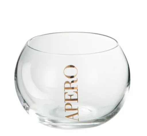 Sklenička na drink Apero Golg  - Ø 10*7 cm J-Line by Jolipa