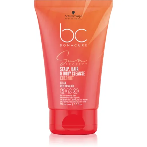 Schwarzkopf Professional BC Bonacure Sun Protect Scalp, Hair & Body Cleanse šampon na vlasy i tělo 100 ml