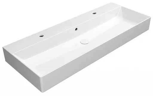 GSI KUBE X keramické dvojumyvadlo 120x47cm, bílá ExtraGlaze 9424211