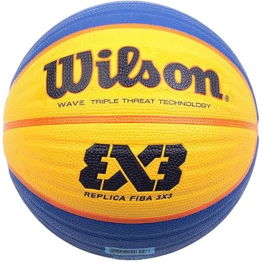 Wilson FIBA 3X3 REPLICA RBR Basketbalový míč, žlutá, velikost