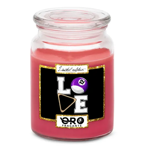 Svíčka Love Billiard (Vůně svíčky: Višně v čokoládě)