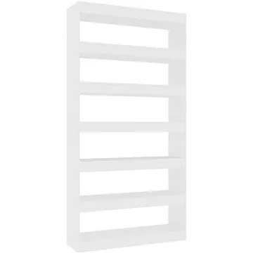 Shumee dělící stěna bílá 100×30×198 cm kompozitní dřevo, 811772 (811772)