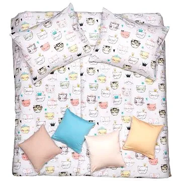SCANquilt povlečení KLASIK DESIGN cool cats pastelová (33997)