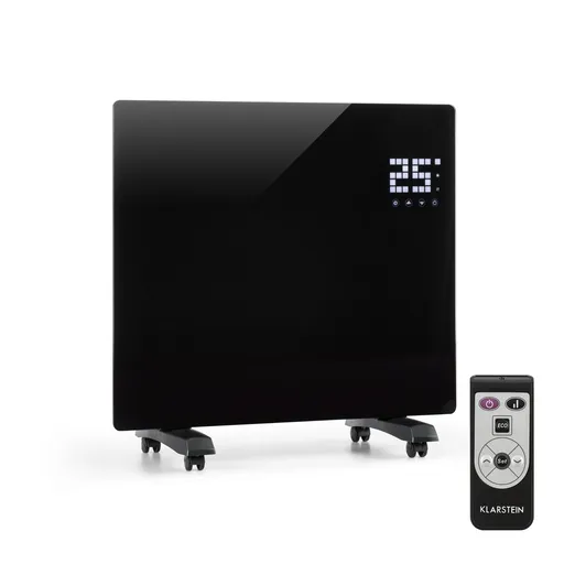 Klarstein Bornholm Single, konvektor, konvekční ohřívač, termostat, časovač, 1000 W, černý