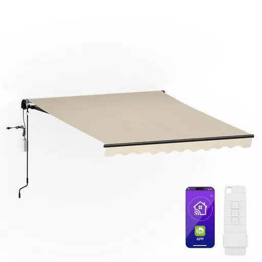 Blumfeldt CloudShade Markýza, Chytré ovládání, UV ochrana, Montáž na zeď