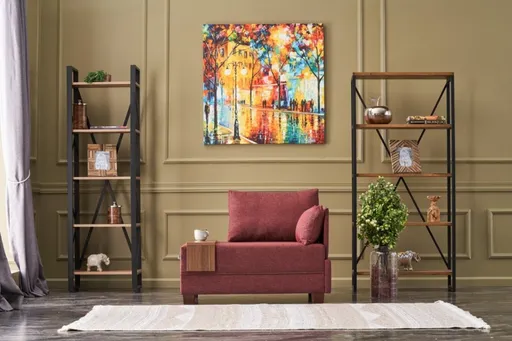 Křeslo / Jednomístná pohovka Fly Right - Claret Red