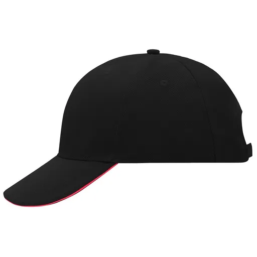 Myrtle Beach (Daiber) Reklamní kšiltovka 6 panelová sandwich MB024 - Černá / červená | uni