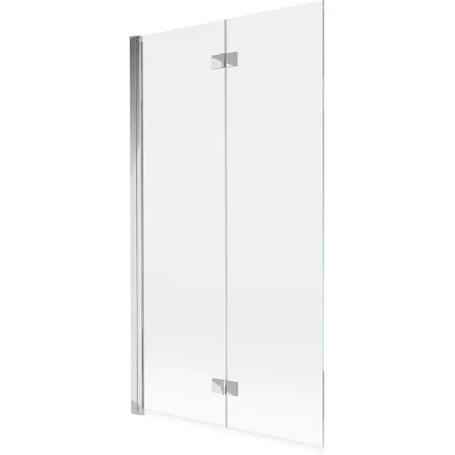 MEXEN MIST vanová zástěna 100x150 cm 6mm 2-s, chrom, čirá, levá 8A9-100-002-01-00-L