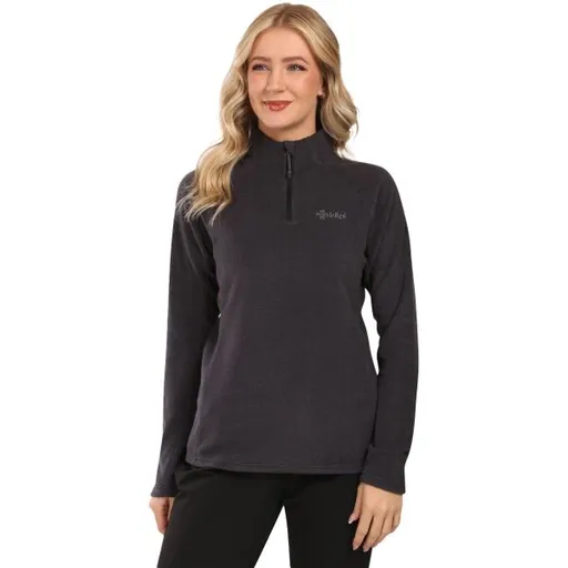 KILPI ALMERI Dámská fleecová mikina, černá, velikost