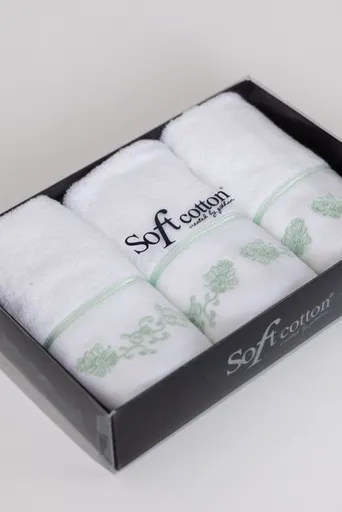 Dárková sada malých ručníků DIARA, 3 ks Mentolová