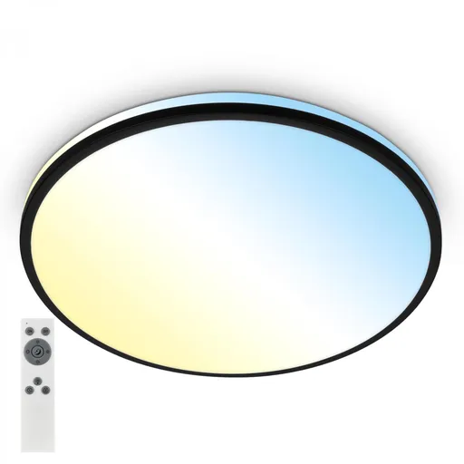 BRILONER Pulup LED stropní svítidlo, plynule stmívatelné, dálkový ovladač, černá 3831015
