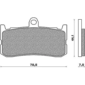NEWFREN brzdové destičky (směs ROAD TT PRO SINTERED) (2ks) M502-774 (M502-774)