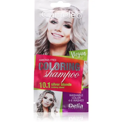 Delia Cosmetics Cameleo Coloring Shampoo tónovací šampon na vlasy odstín 10.1 Silver Blonde 40 ml