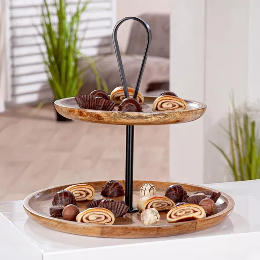 Gilde Etažér Ferro, mangové dřevo