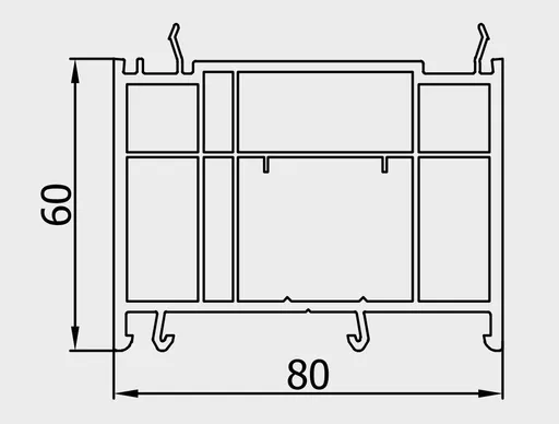 Rozšiřovací profil 60mm bílý pro okna REHAU Smartline+