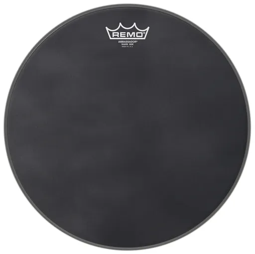 Remo 14" Ambassador Black Suede Snare Side