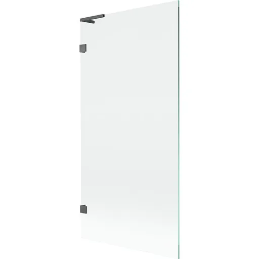 MEXEN/S Lunar L vanová zástěna FIX 90 x 150, transparent, grafit kartáčovaná 897L-090-000-66-00