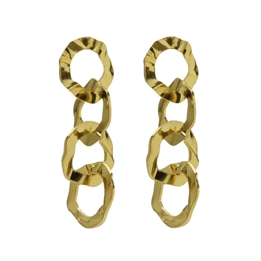 Victoria Cruz Módní pozlacené visací náušnice Essence A4631-DT