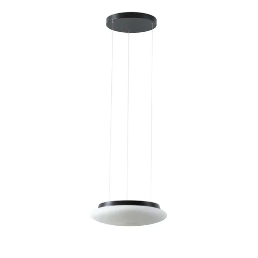 OSMONT SAT67928 SATURN LE1 závěsné skleněné svítidlo černá / bílá IP20 4000 K 16W LED