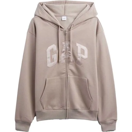 GAP V-GAP HERITAGE FZ HD Dámská mikina, béžová, velikost