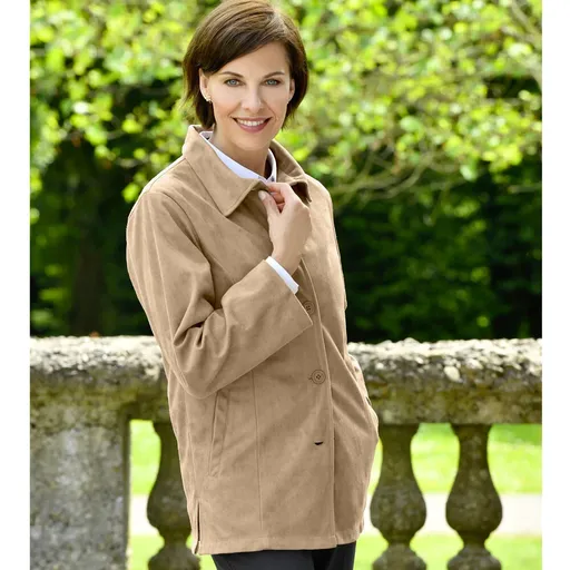 Sako v imitaci semiše