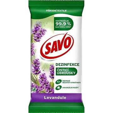 SAVO Bez Chloru Univerzální čistící ubrousky Levandule 30 ks (8710908444531)