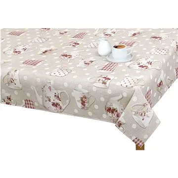 Bellatex Ubrus EMA - 120 × 180 cm - hrnek s konvičkou (5785)